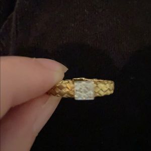 Roberto Coin Basketweave Pavé Ring